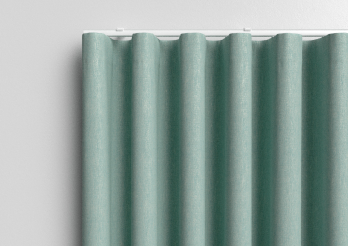 Delicate Chevron, Turquoise - Made to Measure Curtains - Image 13